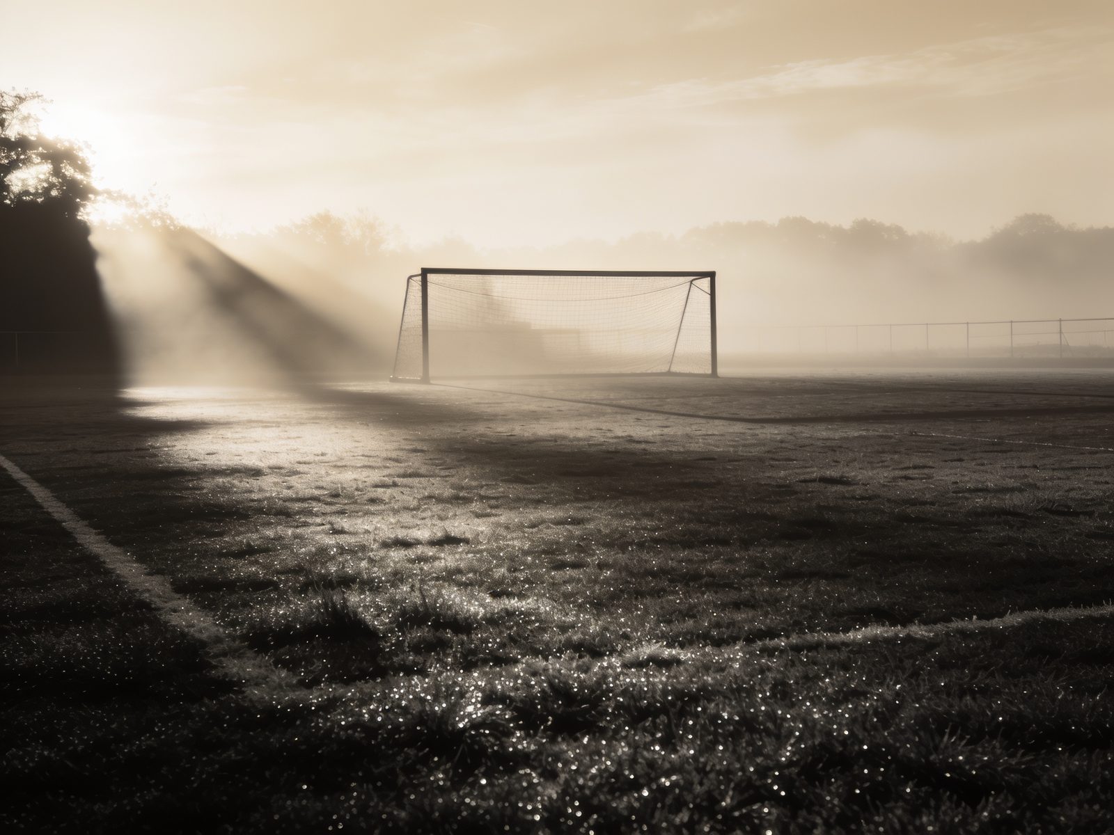 Training ground at dawn